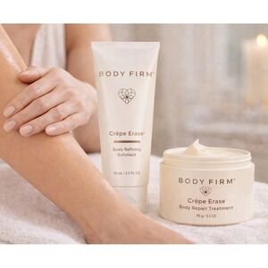 Crepe Erase 2 Step TruFirm Complex Body Treatment Exfoliating Repair NEW